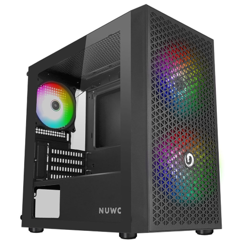 CASE MINI TOWER NO PSU BLITZ R27 3USB 0,5MM SPCC 3FAN ARGB GLOSSY BK