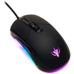 SPYCO ACTION MO-101 MOUSE GAMING RGB lIGHT CON 6 EFFETTI CROMATICI 7.200 DPI 7 PULSANTI PROGRAMMABILI CON CAVO INTRECCIATO NERO