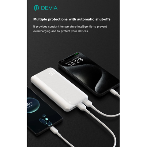 Batería externa DEVIA KINTONE 10.000 mAh 37 vatios BIANCO