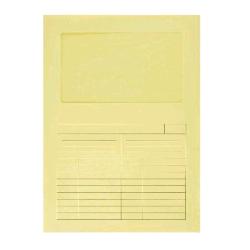 FRASCHINI CARTELLINE IN CARTA CON FINESTRA 22X31 CM GIALLO CONF 50 Pz.