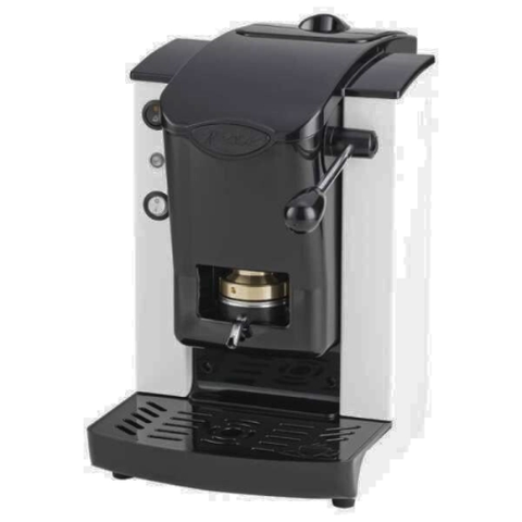 MACCHINA DA CAFFE' FABER SLOT PLAST BASIC TELAIO BIANCO PLASTICHE NERO PRESSACIALDA IN OTTONE SPBIANBASOTT