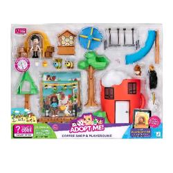 REI TOYS ADOPT ME CUCCIOLI DA AMARE PLAYSET COFFEE SHOP CON 2 CUCCIOLI E 1 MINI DOLL E ACCESSORI