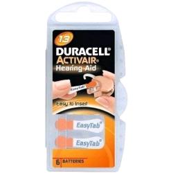 DURACELL ACTIVEAIR DA 13 PR48 HEARING AID BATTERIE PER APPARECCHI ACUSTICI 1.45 V CONF 6 PZ.