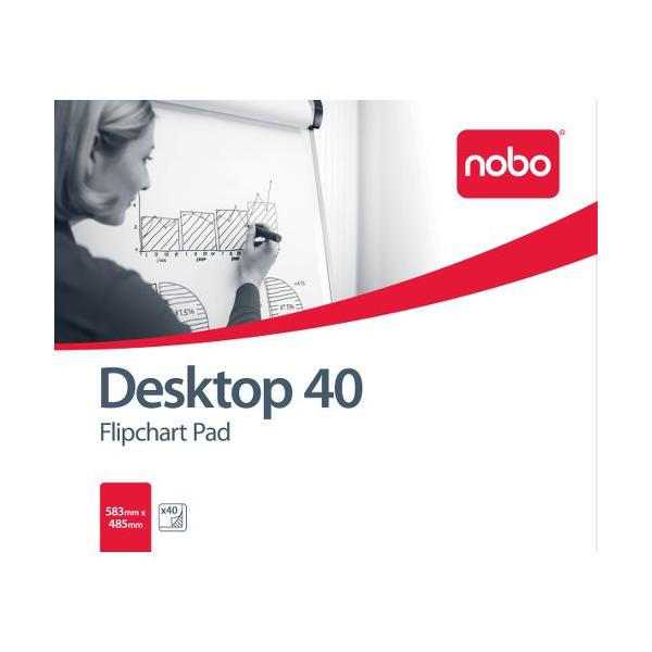 Nobo Blocco B1 (Nobo 34631170 40 Page 580x480mm Plain Flipchart Pad - Pack of 5)
