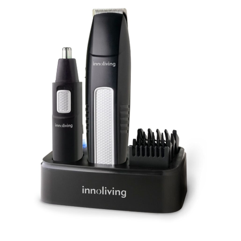 INNOLIVING KIT TAGLIACAPELLI/BARBA TRIMMER A BATTERIE AA INN-616