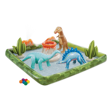INTEX PLAY CENTER JURASSIC CON PALLINE 2+ MAX81KG 201X201X36 56132