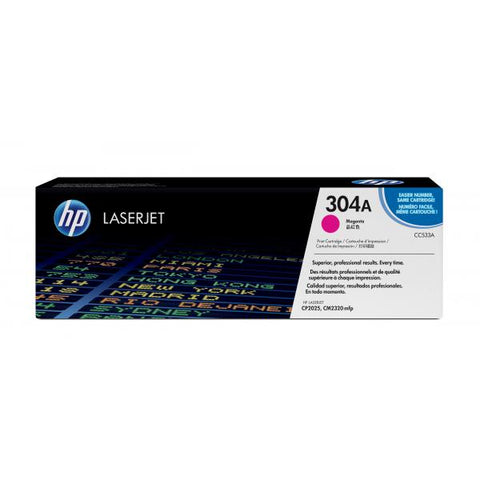 HP 304A TONER MAGENTA PER COLOR LASERJET CP2025-CP2025N-CP2025DN/LASERJET CM2320NF-CM2320FXI GARANZIA ITALIA (CC533A)