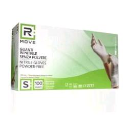 RMOVE GUANTI IN NITRILE TAGLIA S USO MEDICO SENZA POLVERE BIANCO CONF 100 Pz.