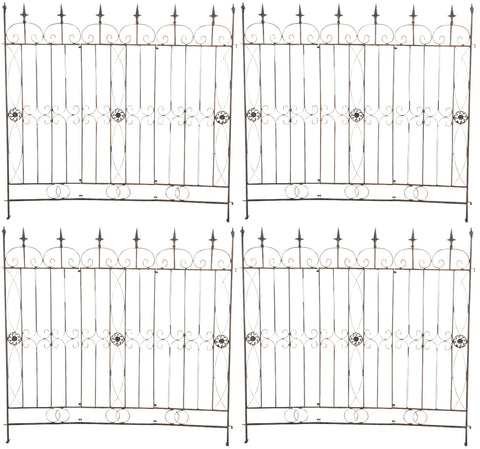 4er Set Gartenzune Mangold