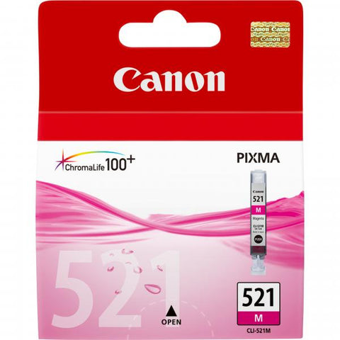 CANON CLI-521M SERBATOIO MAGENTA PER PIXMA MP540-MP620-MP630-MP980-iP3600-iP4600-MX860 (2935B001)