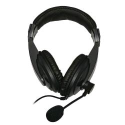 LINK CUFFIA AUDIO CON MICROFONO ORIENTABILE CONNETTORE JACK 3.5mm NERO