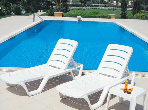 4er Set Sonnenliege Bahama