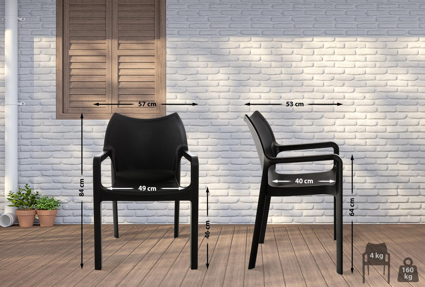 4er Set Stuhl Diva
