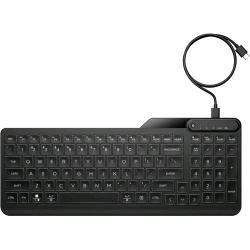 HP 405 TASTIERA USB RETROILLUMINATA LED TASTI ULTRASILENZIOSI MULTIDISPOSITIVO LAYOUT ITALIANO NERO