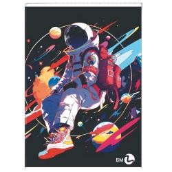 BE MORE BAMBINO QUADERNO PUNTO METALLICO 80GR 210X297 mm A4 40 FOGLI A QUADRETTI 0Q FANTASIE ASSORTITE CONF 10 Pz.