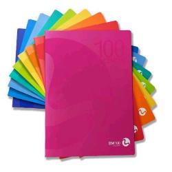 BE MORE CENTUS QUADERNO PUNTO METALLICO 100GR 210X297 mm A4 36 FOGLI A QUADRETTI 0Q COLORI ASSORTITI CONF 12 Pz.