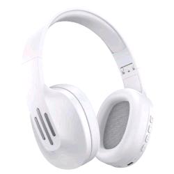 CELLY WIRELESS HEADPHONES CUFFIE AD ARCHETTO REGOLABILE CON MICROFONO INCORPORATO CONTROLLO CHIAMATE E VOLUME/MUSICA PADIGLIONI IMBOTTITI FINO A 7 ORE DI RIRPODUZIONE BIANCO