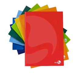 BE MORE CARTONATO COLOR QUADERNO MAXI COLLATO 80GR 210X297 mm A4 96 FOGLI A QUADRETTI 0Q COLORI ASSORTITI CONF 5 Pz.