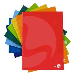 BE MORE CARTONATO COLOR QUADERNO MAXI COLLATO 80GR 150X210 mm A5 96 FOGLI A RIGHE 1R COLORI ASSORTITI CONF 5 Pz.