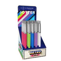 PARKER JOTTER ORIGINALS ESPOSITORE PENNE A SFERA FUSTO COLORI ASSORTITI CONF 20 Pz.