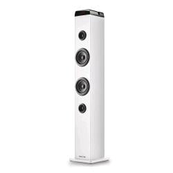 NGS SKY CHARM PRO CASSA ALTOPARLANTE A TORRE WIRELESS BLUETOOTH 5.4 AMPLIFICATA RADIO FM USB AUX INGRESSO JACK 6.3mm 50 W BIANCO