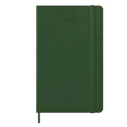 MOLESKINE WEEKLY PLANNER AGENDA SETTIMANALE 2026 12 MESI FORMATO LARGE 13 X 21 CM COPERTINA RIGIDA CHIUSURA CON ELASTICO VERDE