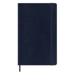 MOLESKINE WEEKLY PLANNER AGENDA SETTIMANALE 2026 12 MESI FORMATO LARGE 13 X 21 CM COPERTINA MORBIDA CHIUSURA CON ELASTICO BLU