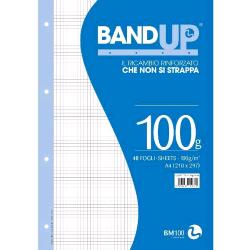 BE MORE BAND UP RICAMBI RINFORZATI 100 GR 210X297 mm 40 FOGLI A QUADRETTI 4M BIANCO