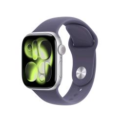 APPLE WATCH SERIES 11 GPS 42mm CASSA ALLUMINIO ARGENTO CON SPORT BAND VIOLA NEBBIA - S/M