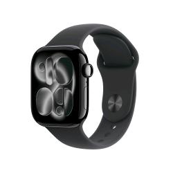 APPLE WATCH SERIES 11 GPS 42mm CASSA ALLUMINIO JET BLACK CON SPORT BAND NERO - M/L