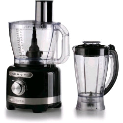 ARIETE 1782 GOURMET PRO MODERNA ROBOT DA CUCINA TRITATUTTO 3 LT 1.000W FRULLATORE 2 LT 2 VELOCITA' + PULSE SET DI LAME + DISCO IN ACCIAIO INOX ACCESSORIO SPREMIAGRUMI NERO