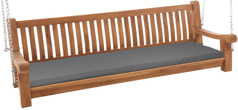 Schaukelbank Joyce mit Sitzkissen 200 cm + teak