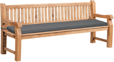 Teakbank Jackson mit Sitzkissen 220 cm + teak