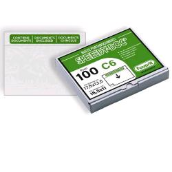 FAVORIT SPEEDY DOC C6 BUSTE PER SPEDIZIONI AUTOADESIVE IN POLIETILENE RICICLATO 135X175 mm TRASPARENTE CONF 100 Pz.