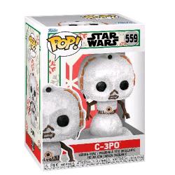 FUNKO POP STAR WARS HOLIDAY C-3PO FIGURA IN VINILE 9.5 CM DA COLLEZIONE