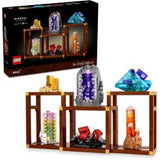 LEGO IDEAS COLLEZIONI DI MINIRALI MODELLINO DA ESPOSIZIONE CON ELEMENTI DI CRISTALLO E 3 SUPPORTI