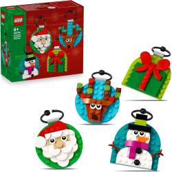 LEGO SELEZIONE DI DECORAZIONI NATALIZIE CON 4 ADDOBBI DA APPENDERE