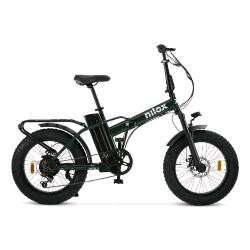 NILOX X8 PRO BICI ELETTRICA PIEGHEVOLE 250W RUOTE DA 20" X 4" VELOCITA' 25 KM/H AUTONOMIA 70 KM DISPLAY LED CON 5 LIVELLI DI ASSISTENZA VERDE