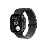 APPLE WATCH ULTRA 3 GPS + CELLULAR 5G 49MM CASSA TITANIO NERO CON LOOP IN MAGLIA MILANESE TITANIO NERO - SMALL