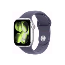APPLE WATCH SERIES 11 GPS + CELLULAR 5G 42mm CASSA ALLUMINIO ARGENTO CON SPORT BAND VIOLA NEBBIA - S/M