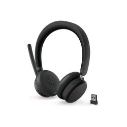 LENOVO 6550 CUFFIE CON MICROFONO OVER EAR BLUETOOTH ELIMINAZIONE RUMORE ATTIVA ANC USB-C CERTIFICATO PER MICROSOFT TEAMS NERO
