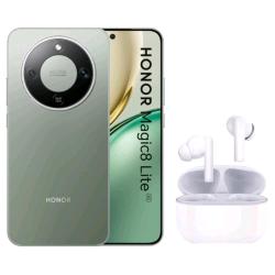 HONOR MAGIC 8 LITE 5G DUAL SIM 6.79" OCTA CORE 256GB RAM 8GB 5G TIM MAGIC GREEN + CUFFIE BLUETOOTH HONOR BUDS X7 LITE WHITE