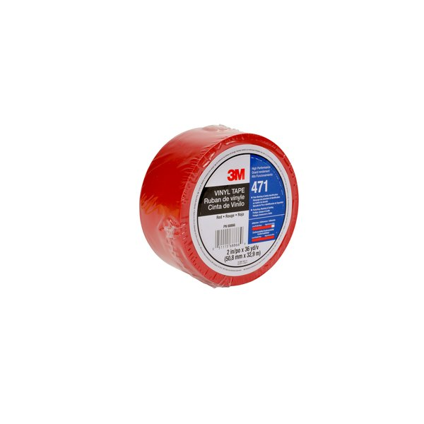 3M 471 Interno e esterno 32.91m Vinile Rosso nastro adesivo