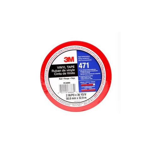 3M 471 Interno e esterno 32.91m Vinile Rosso nastro adesivo