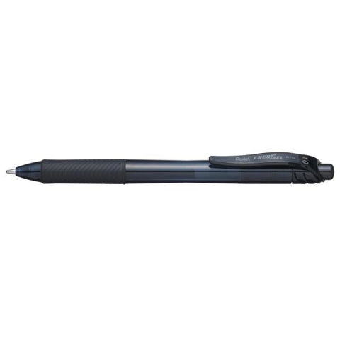 PENTEL ENERGEL X CLICK PENNA ROLLER A SCATTO INCHIOSTRO GEL NERO PUNTA CONICA 1 mm CONF 12 Pz.