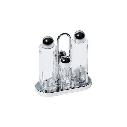 Alessi 5070 oliera/acetiera Lattina Vetro, Acciaio inossidabile Acciaio inossidabile, Trasparente