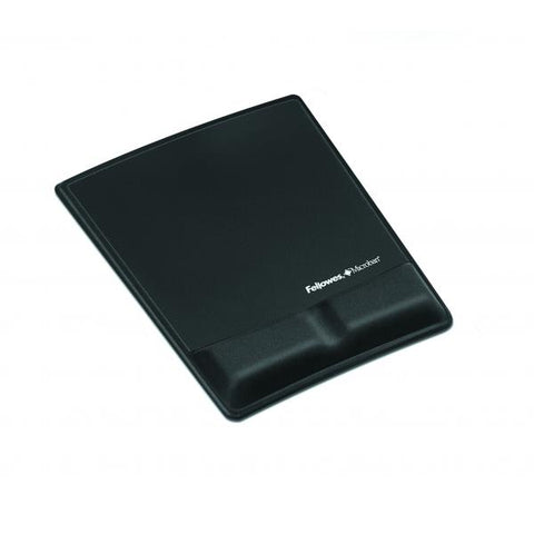 TAPPETINO PER MOUSE CON POGGIAPOLSO IN MEMORY FOAM COLORE NERO