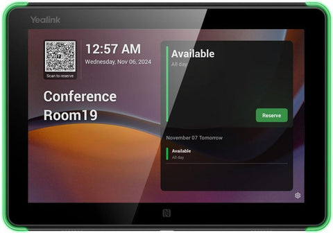Yealink Room Panel E2 20.3 Cm (8") 802.11A, 802.11B, 802.11G, Wi-Fi 5 (802.11Ac) Black Bluetooth (ROOMPANEL E2)