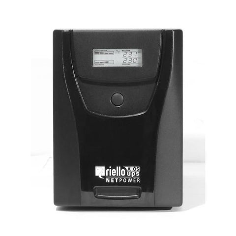 RIELLO NPW 2000 UPS 1.200W 2.000Va DURATA A PIENO CARICO IN BLACKOUT 9MIN COLORE NERO