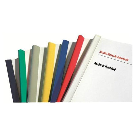 FELLOWES DORSINO IN PLASTICA DIAMETRO 6 mm LUNGHEZZA 297 mm RILEGATURA 1/35 FOGLI COL. GRIGIO CONF 50 Pz.